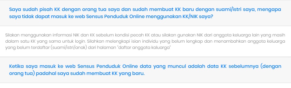 Sensus Penduduk Online 2020 : Mengatasi Error NIK atau Nomor KK Anda tidak sesuai - kode : 104