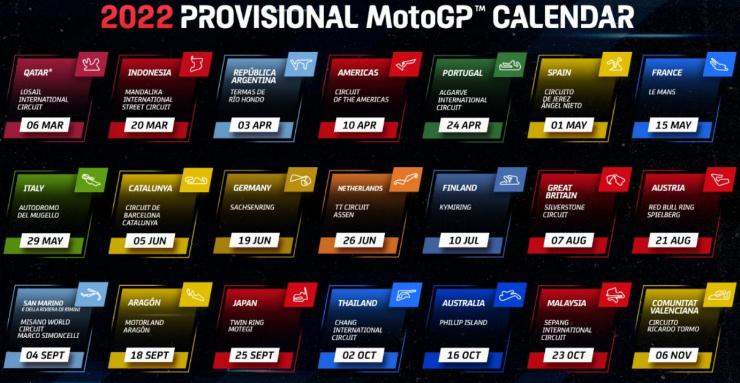 Kalender MotoGP 2022 Lengkap 21 Seri, Ada Indonesia